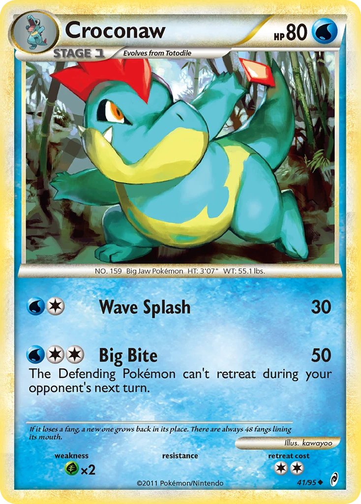 Croconaw 41/95, Call of Legends Pokémon card