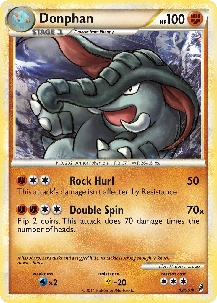 Donphan 42/95, Call of Legends Pokémon card