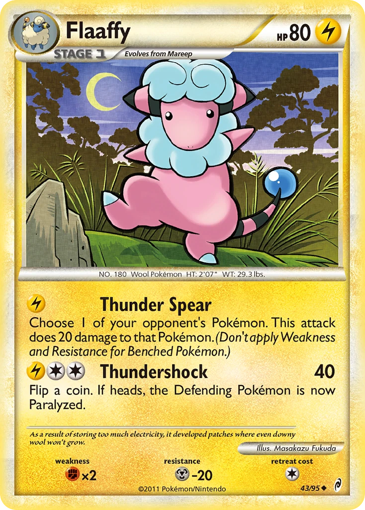 Flaaffy 43/95, Call of Legends Pokémon card