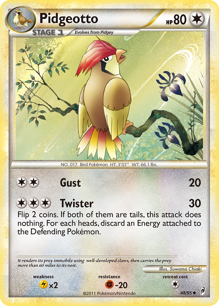Pidgeotto 48/95, Call of Legends Pokémon card