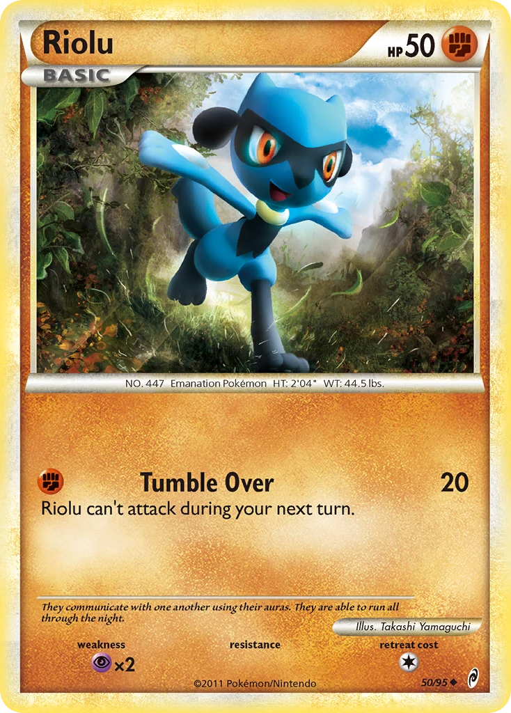 Riolu 50/95, Call of Legends Pokémon card
