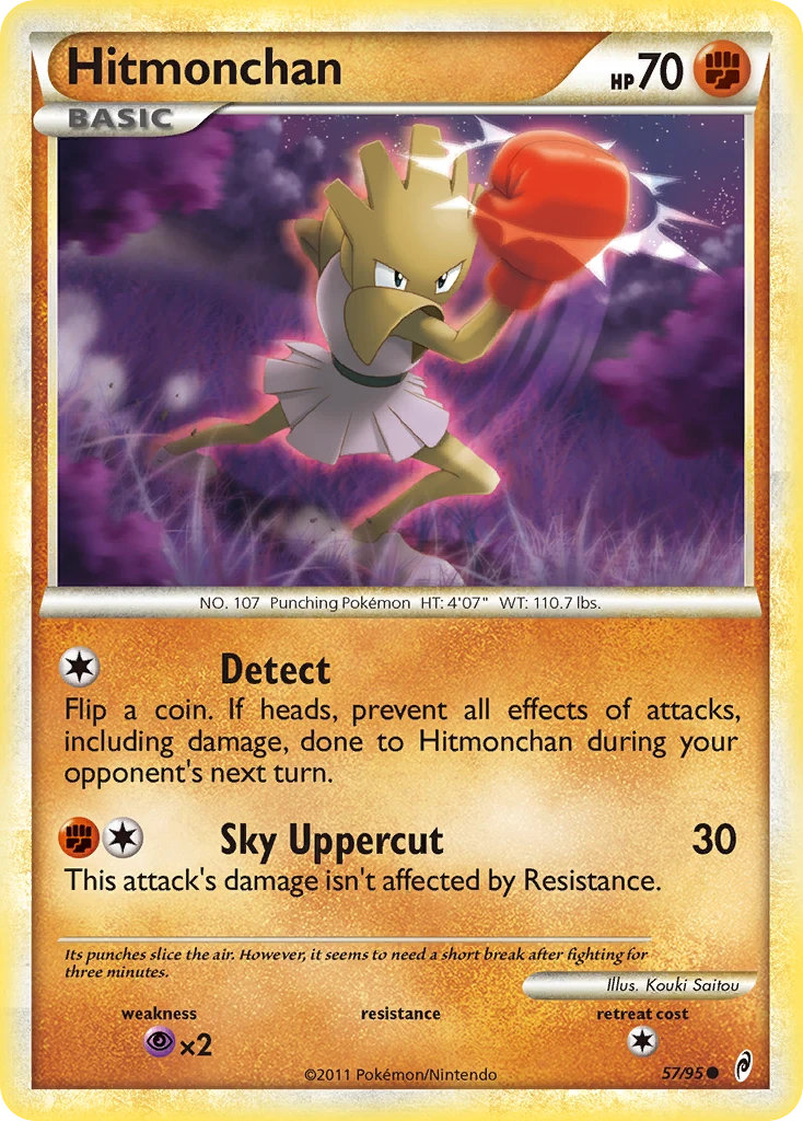 Hitmonchan 57/95, Call of Legends Pokémon card