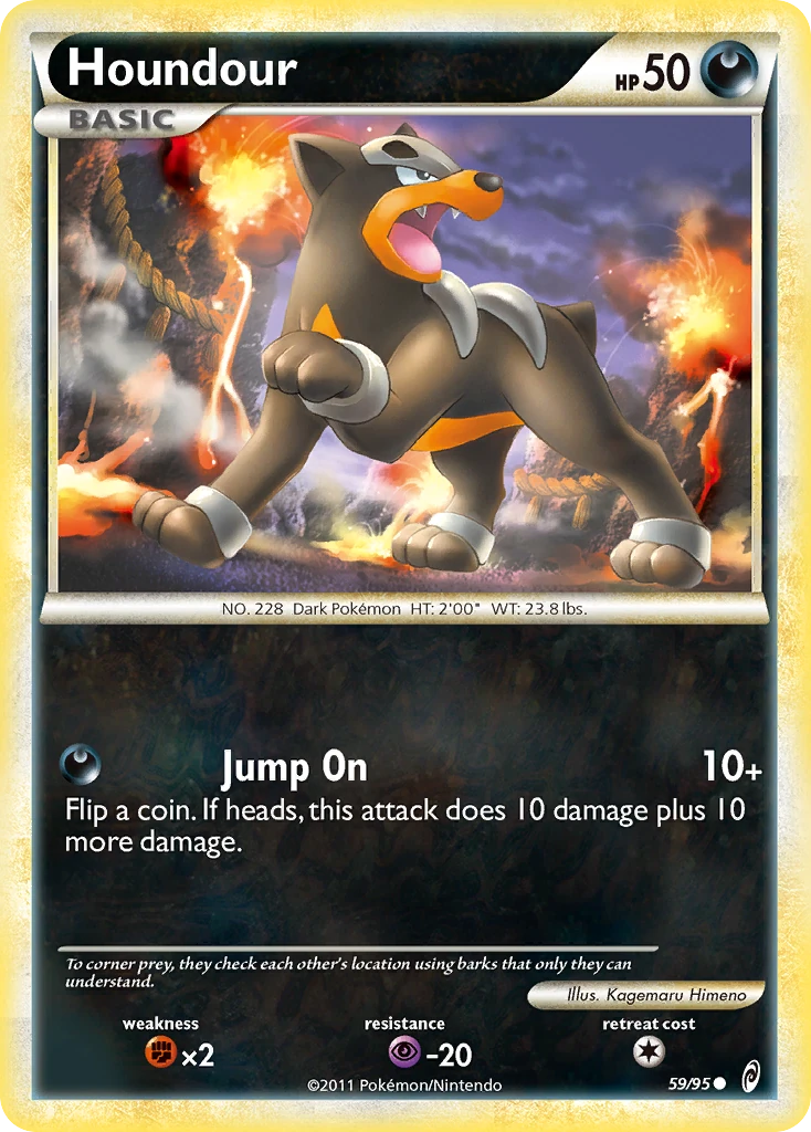 Houndour 59/95, Call of Legends Pokémon card