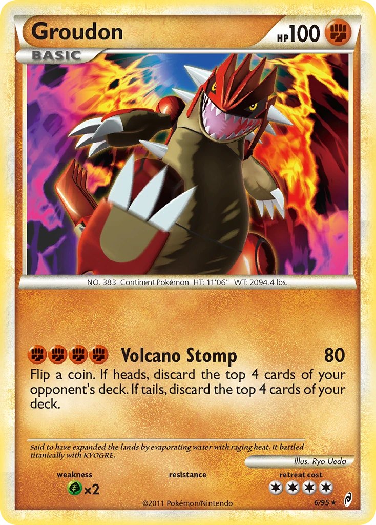 Groudon 6/95, Call of Legends Pokémon card