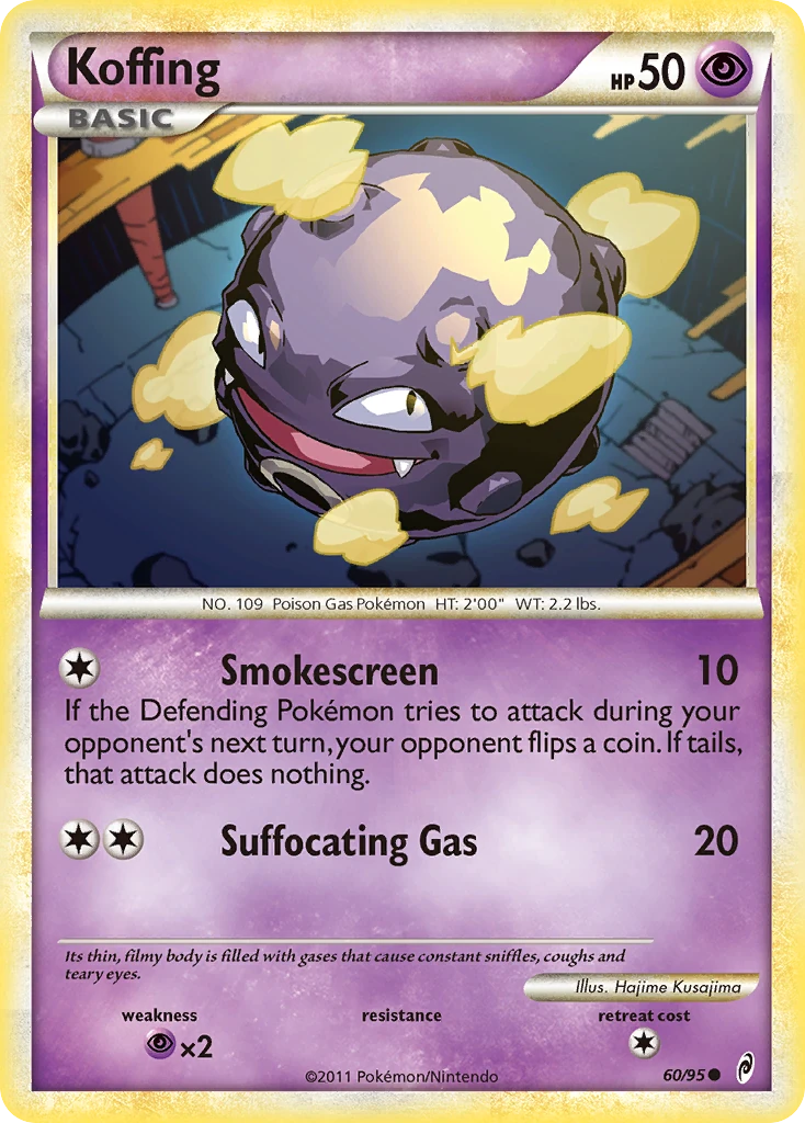 Koffing 60/95, Call of Legends Pokémon card