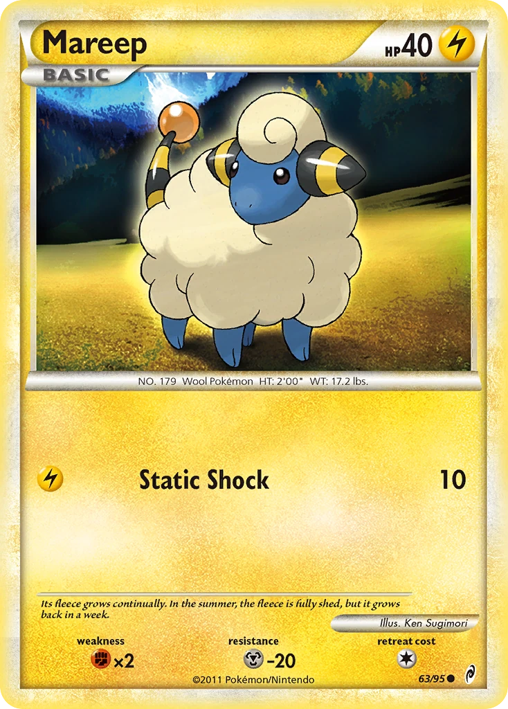 Mareep 63/95, Call of Legends Pokémon card