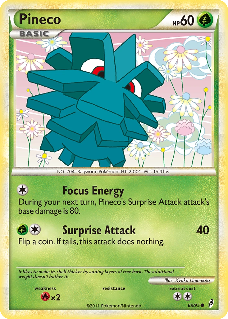 Pineco 68/95, Call of Legends Pokémon card