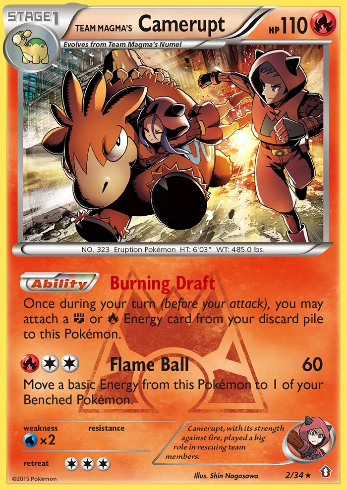 Team Magma's Camerupt 2/34, Double Crisis Pokémon card