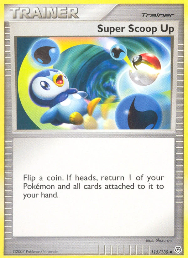 Super Scoop Up 115/130, Diamond & Pearl Pokémon card