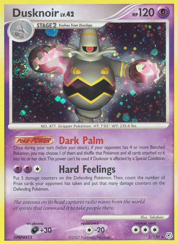 Dusknoir 2/130, Diamond & Pearl Pokémon card