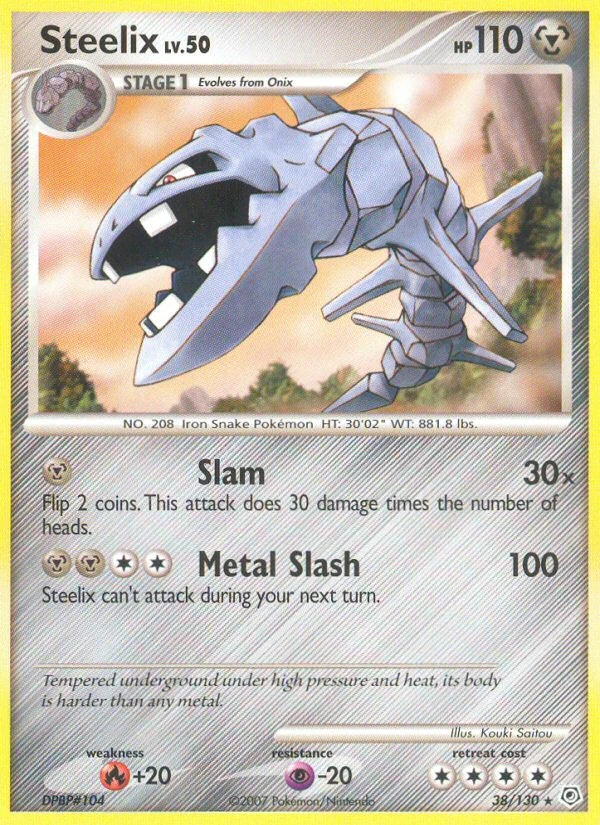 Steelix 38/130, Diamond & Pearl Pokémon card