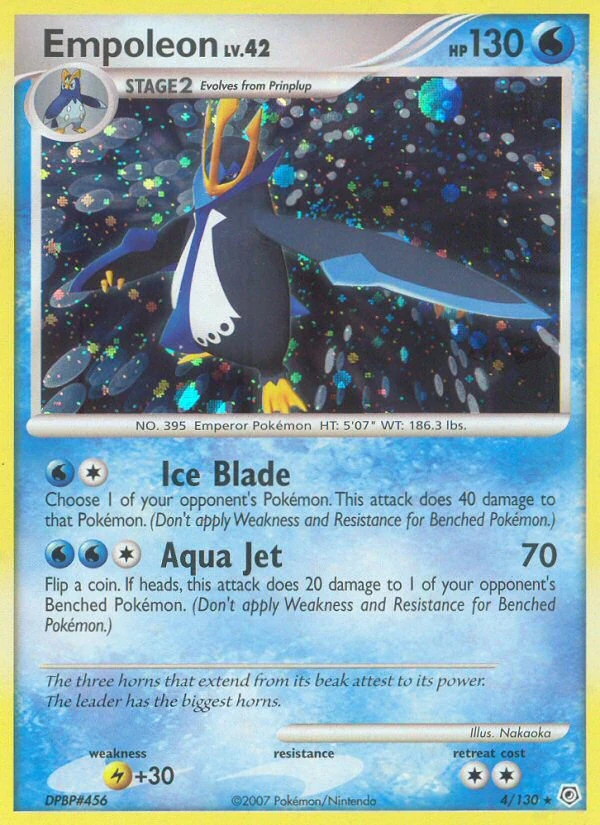 Empoleon 4/130, Diamond & Pearl Pokémon card