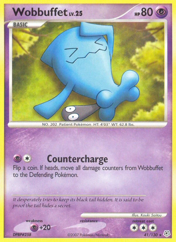 Wobbuffet 41/130, Diamond & Pearl Pokémon card