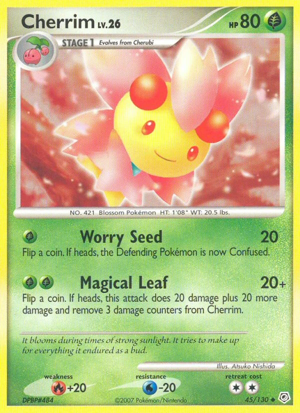 Cherrim 45/130, Diamond & Pearl Pokémon card