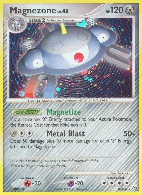 Magnezone 8/130, Diamond & Pearl Pokémon card