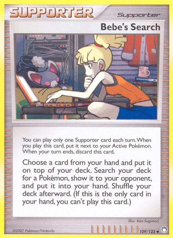 Bebe's Search 109/123, Mysterious Treasures Pokémon card