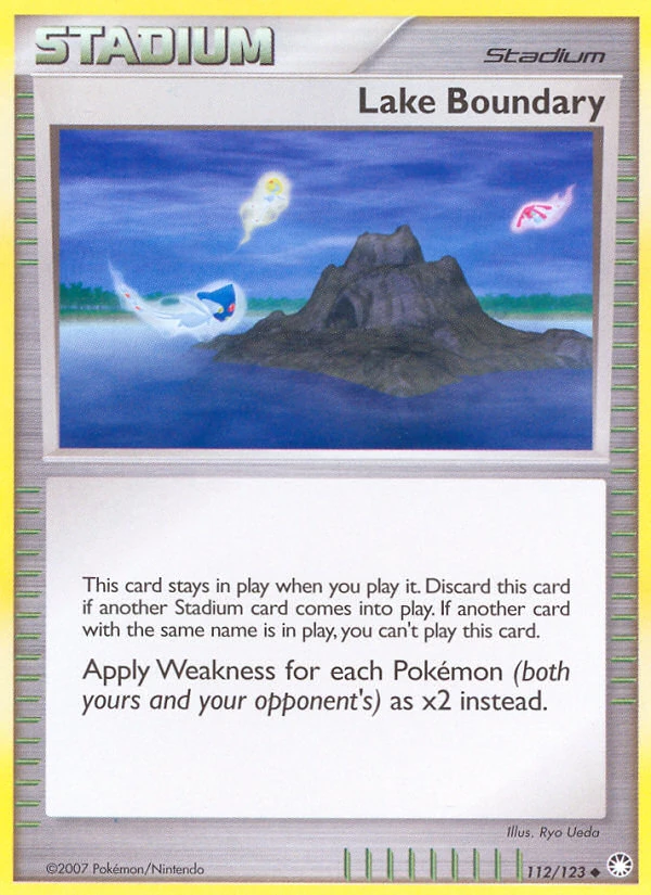 Lake Boundary 112/123, Mysterious Treasures Pokémon card