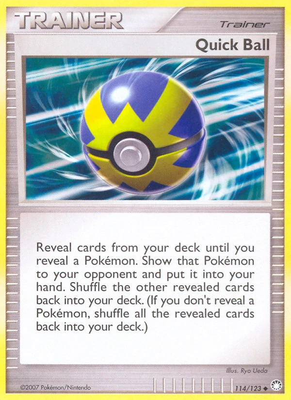 Quick Ball 114/123, Mysterious Treasures Pokémon card