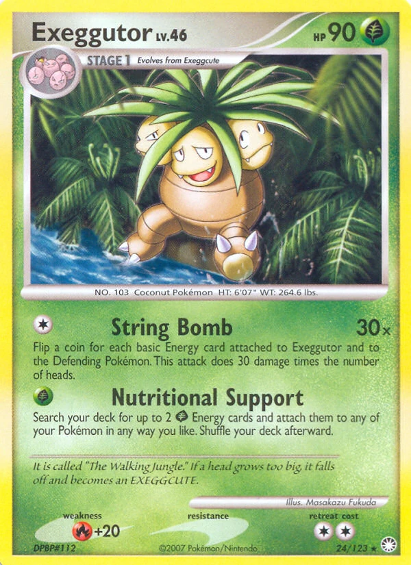 Exeggutor 24/123, Mysterious Treasures Pokémon card