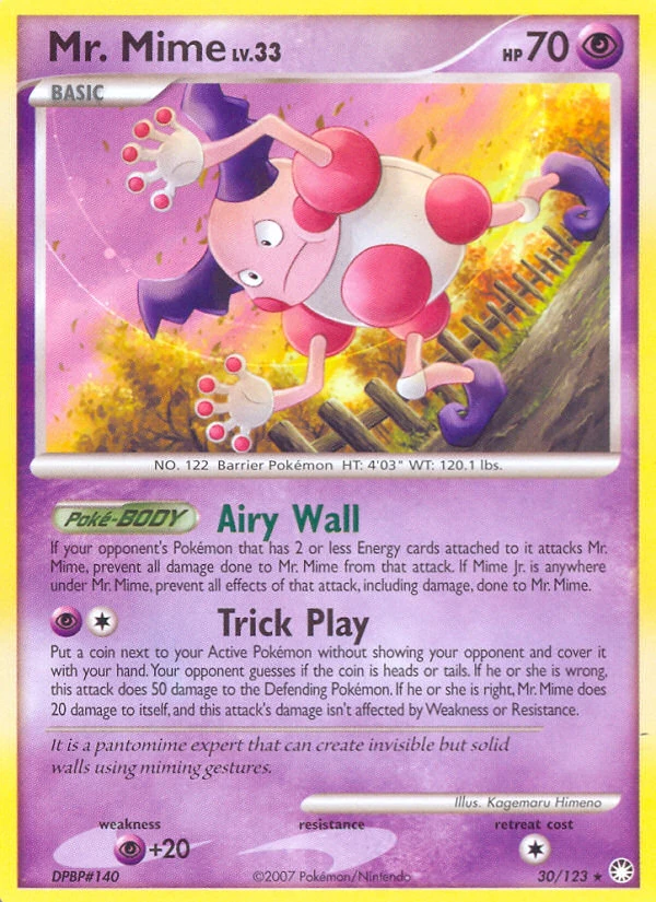 Mr. Mime 30/123, Mysterious Treasures Pokémon card