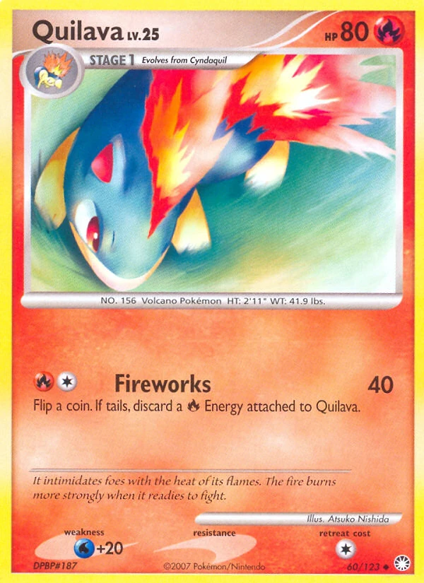 Quilava 60/123, Mysterious Treasures Pokémon card