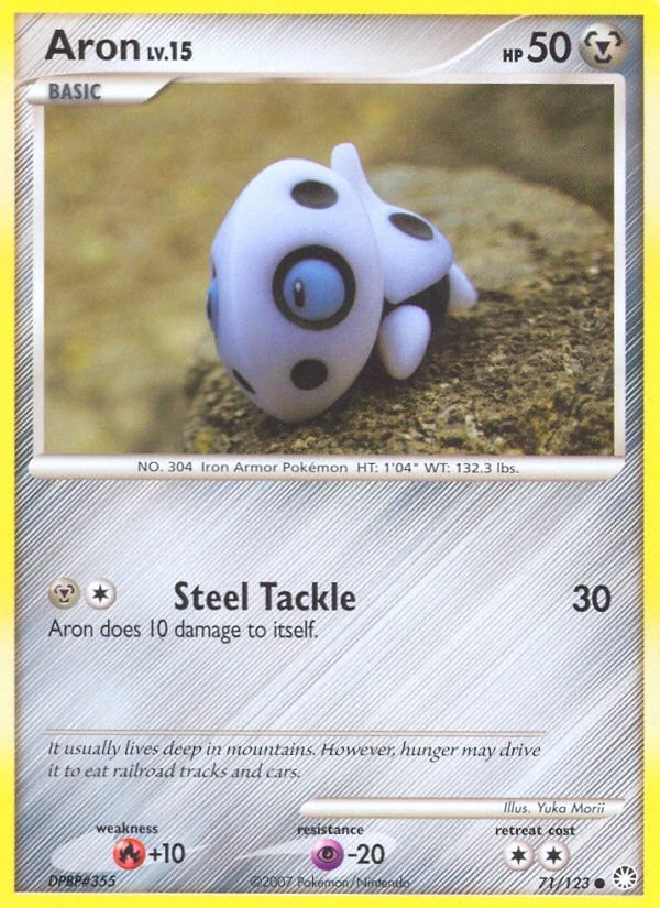 Aron 71/123, Mysterious Treasures Pokémon card
