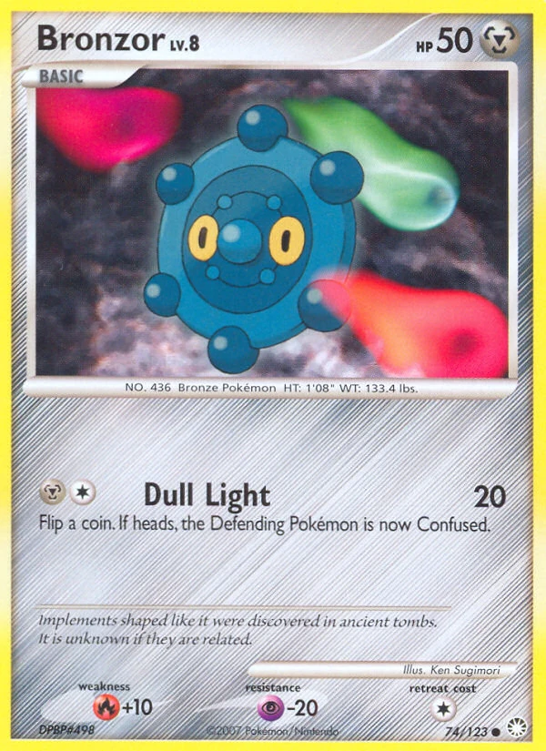 Bronzor 74/123, Mysterious Treasures Pokémon card