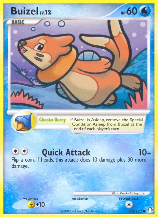 Buizel 75/123, Mysterious Treasures Pokémon card