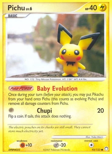 Pichu 93/123 from Mysterious Treasures