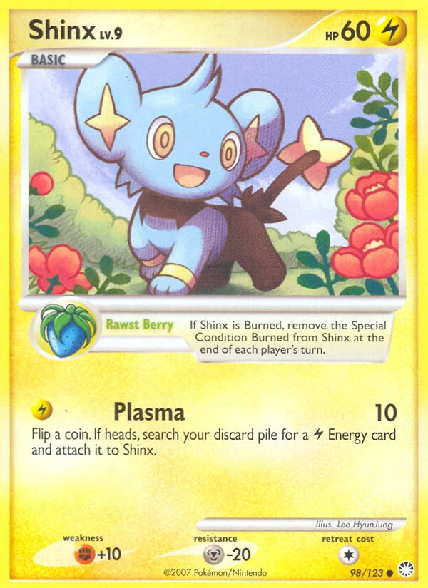 Shinx 98/123, Mysterious Treasures Pokémon card