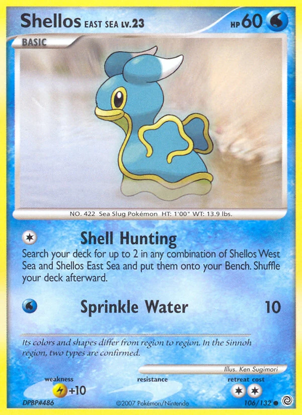 Shellos East Sea 106/132, Secret Wonders Pokémon card