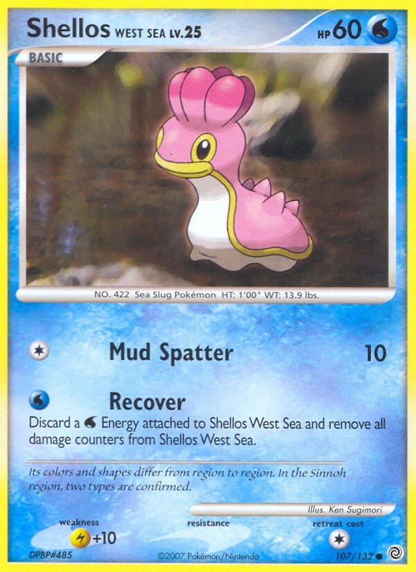 Shellos West Sea 107/132, Secret Wonders Pokémon card
