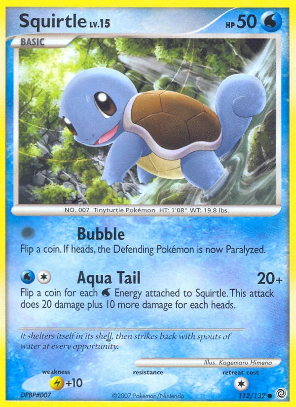 Squirtle 112/132, Secret Wonders Pokémon card