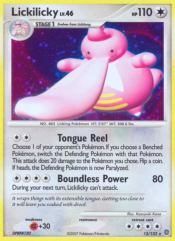 Lickilicky 12/132, Secret Wonders Pokémon card