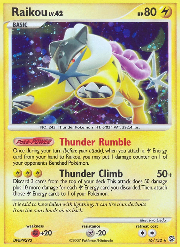 Raikou 16/132, Secret Wonders Pokémon card