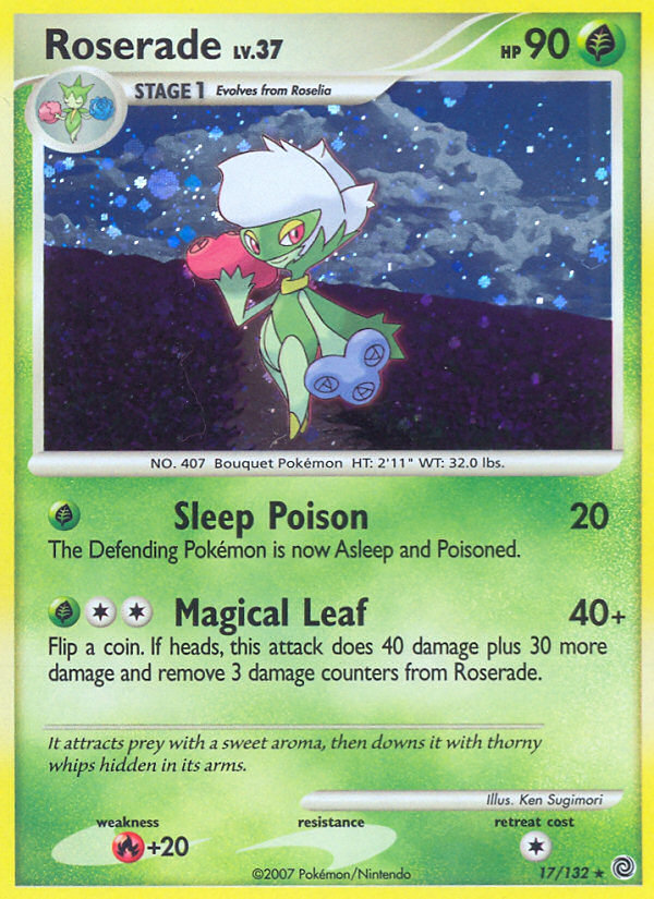 Roserade 17/132, Secret Wonders Pokémon card
