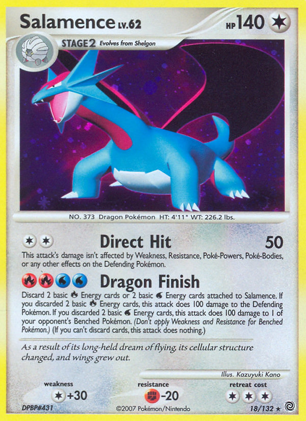 Salamence 18/132, Secret Wonders Pokémon card