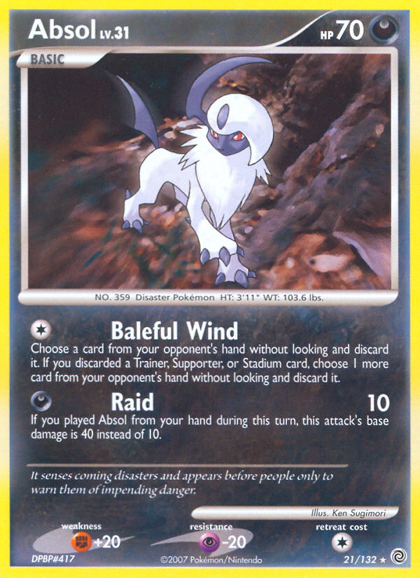 Absol 21/132, Secret Wonders Pokémon card