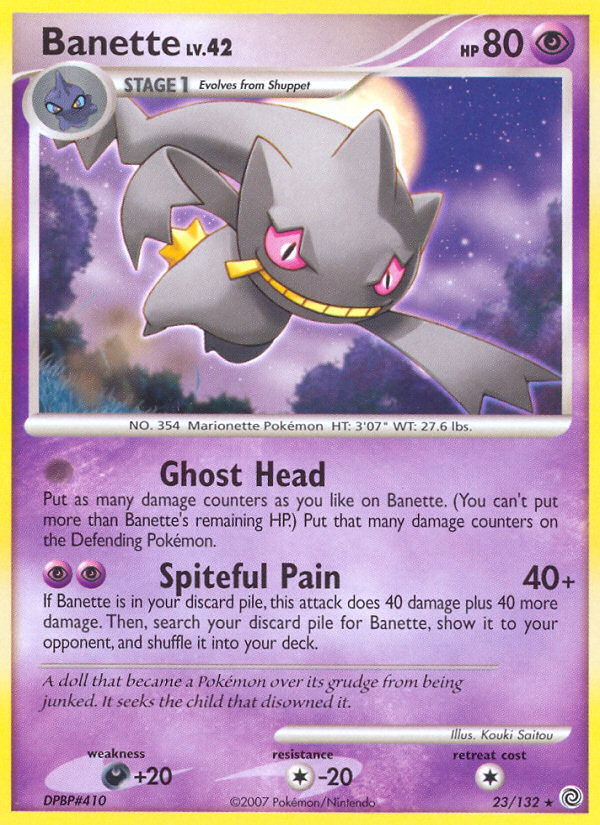 Banette 23/132, Secret Wonders Pokémon card