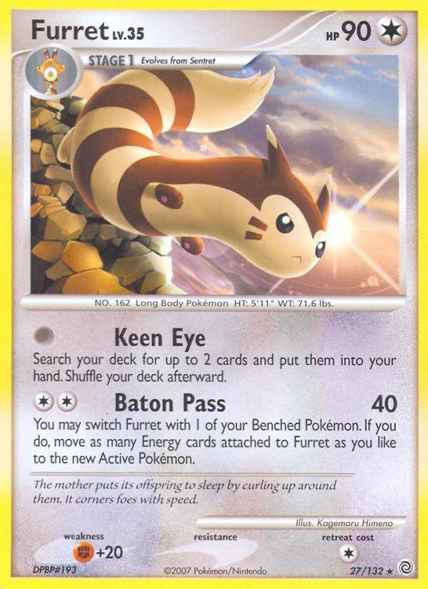 Furret 27/132, Secret Wonders Pokémon card