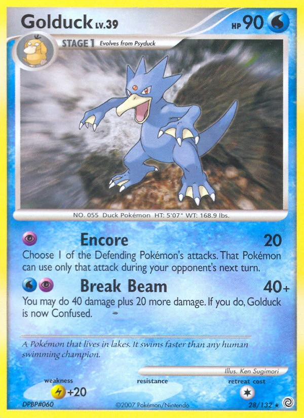 Golduck 28/132, Secret Wonders Pokémon card