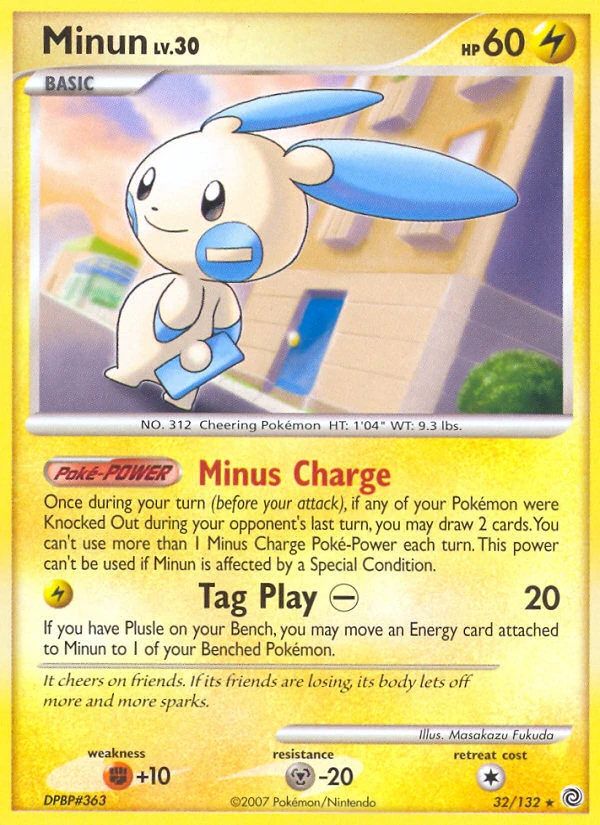 Minun 32/132, Secret Wonders Pokémon card