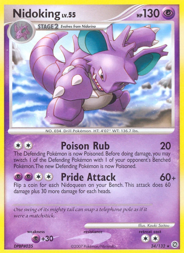 Nidoking 34/132, Secret Wonders Pokémon card