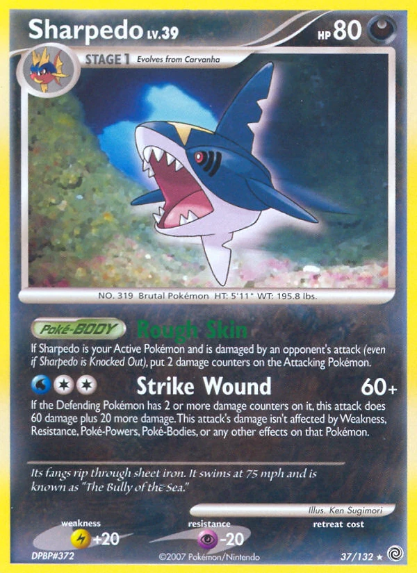 Sharpedo 37/132, Secret Wonders Pokémon card