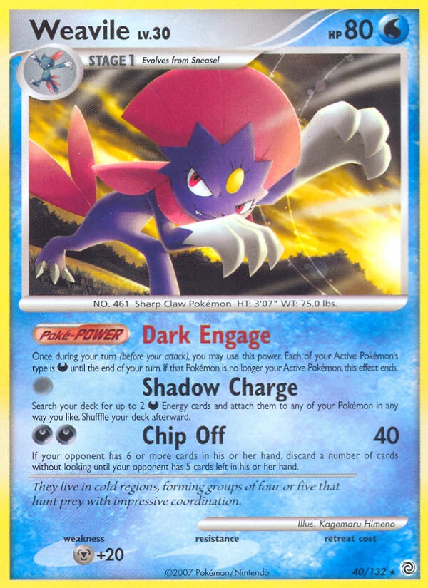 Weavile 40/132, Secret Wonders Pokémon card