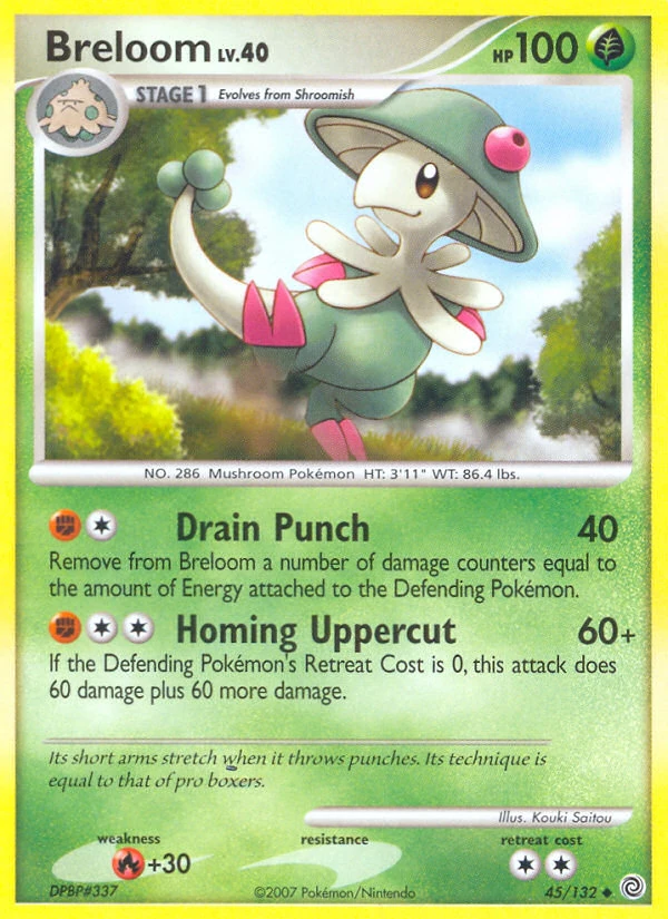 Breloom 45/132, Secret Wonders Pokémon card