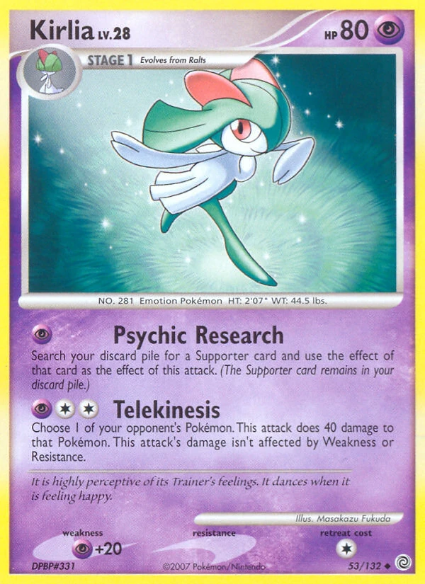 Kirlia 53/132, Secret Wonders Pokémon card