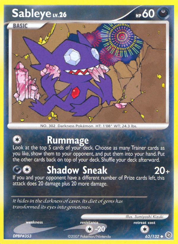 Sableye 63/132, Secret Wonders Pokémon card