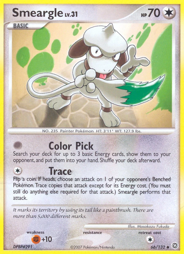 Smeargle 66/132, Secret Wonders Pokémon card
