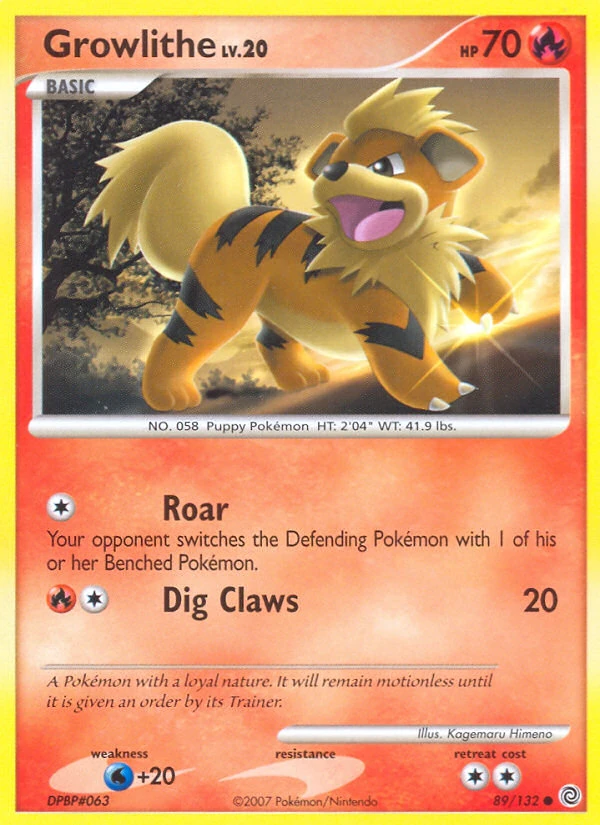 Growlithe 89/132, Secret Wonders Pokémon card